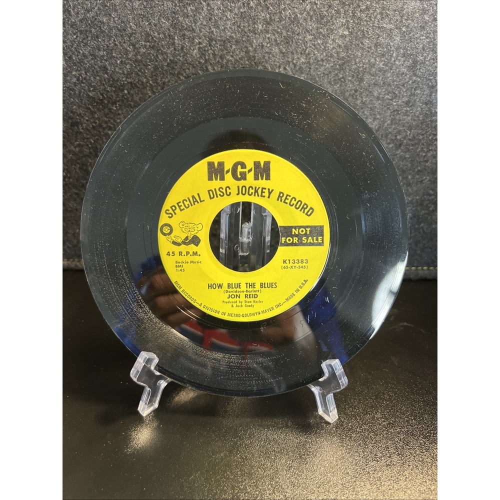 Jon Reid How Blue The Blues/Early In The Morning Promo 45 RPM K13383 65-XY-545/6